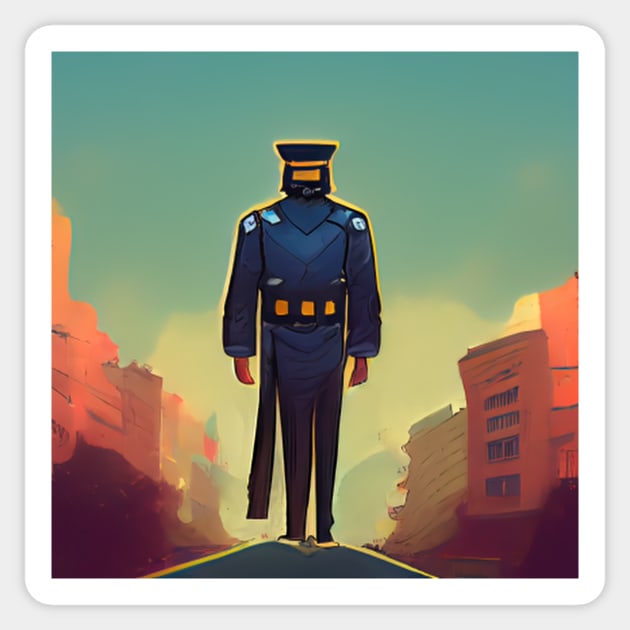 Policeman | Comics Style Sticker by ComicsFactory